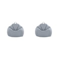 thumbnail image 2 of Funda de silla elegante Wosthever Sillas cómodas para sala de estar sofá perezoso caballero gris 2Conjunto, 2 of 6