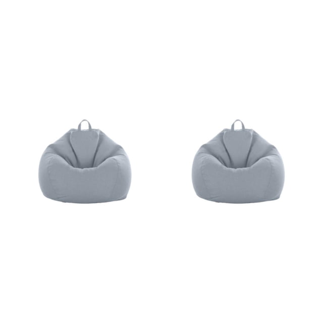 Naiovety Transform Living Room Fundas para sillas de moda Elegante Puff Sofa Lazy Sofa Gentleman Grey caballero gris 2Conjunto