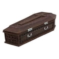 thumbnail image 4 of Vampire Dracula Coffin Jewelry Box Rest In Peace Casket Trinket Box Figurine 8"L, 4 of 6
