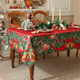 thumbnail image 5 of Softalker Christmas Tablecloth Plaid Tablecloth 60*84 inch Red Buffalo Checkered Table Cloth Rectangular Check Table Cover for Party Decoration, 5 of 8