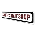 thumbnail image 4 of Bait Shop Novelty Sign, Metal Wall Decor - 4x18 inches, 4 of 4