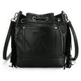 thumbnail image 3 of Wrangler Hobo Bags for Women Designer Bucket Purses Western Shoulder Handbags, Black, 3 of 7