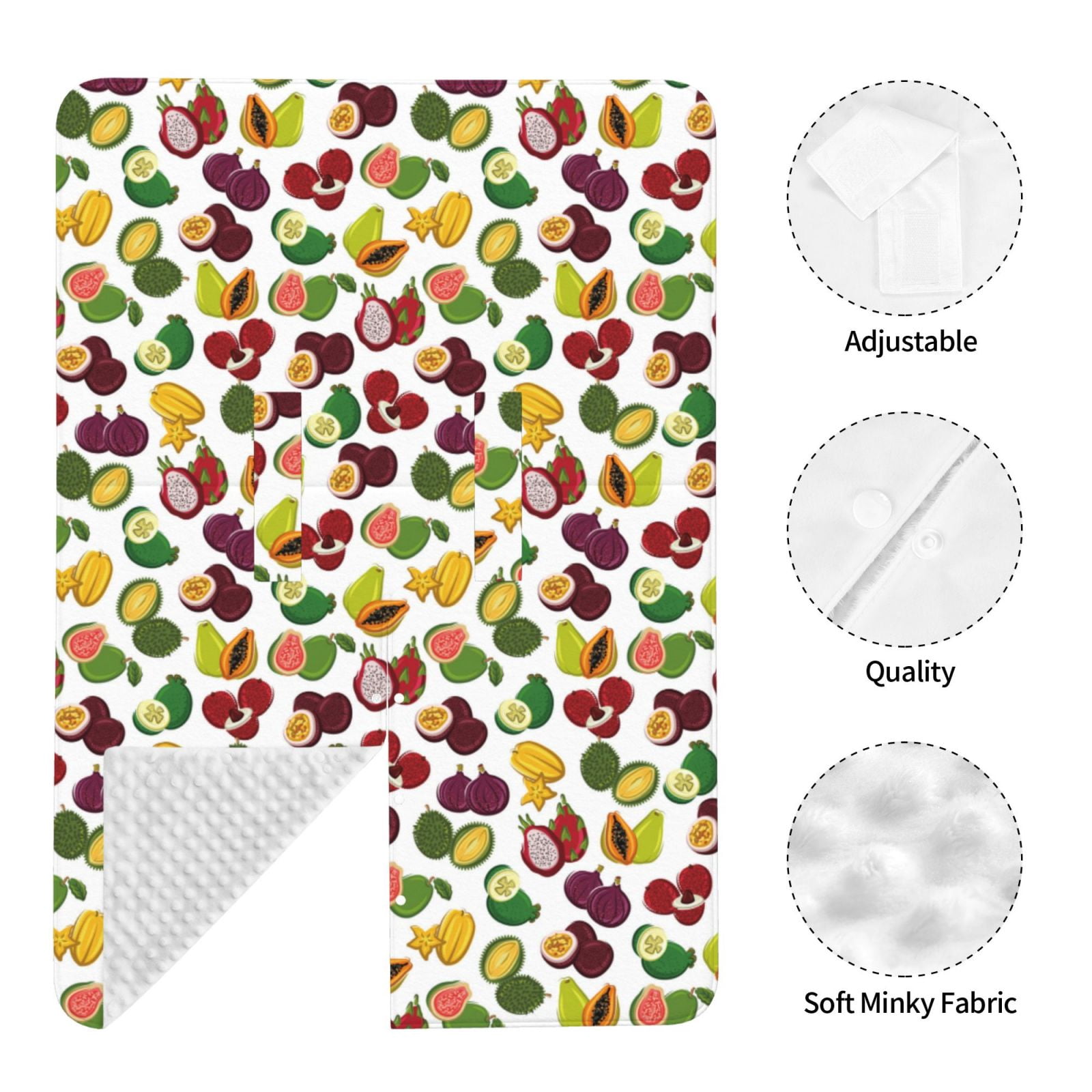 Naloa Colorful Fruits Baby Car Seat Cover, Breathable Baby Carrier Cover, Multiuse Baby Carrier Cover & Nursing Breastfeeding Cover
