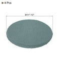 thumbnail image 2 of Uxcell 4 Pcs Fundas Redondas de Taburete de Poliéster para Asientos de 11"- 14" para Sillas, Funda de Taburete Verde Ciprés, 2 of 6