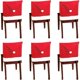 thumbnail image 1 of 6-Pack Santa Claus Chair Covers, 50 x 60 cm (19.7 x 23.6 inch), Christmas Decoration for Chairs, 1 of 5