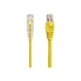 thumbnail image 3 of Black Box Slim-Net - Patch cable - RJ-45 (M) to RJ-45 (M) - 7 ft - UTP - CAT 6a - booted, molded, stranded - yellow, 3 of 4