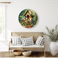 thumbnail image 3 of Eveokoki Birds Sitting Branch Near Birdhouse Wooden Round Wall Clock,10-Inch Silent Non-Ticking Decorative Clock for Living Room, Bedroom, Kitchen, Office, Farmhouse & Modern Home Decor, 3 of 4
