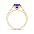 thumbnail image 2 of Angara Natural 1.45 Ct. Tanzanite with Diamond Solitaire Ring in 14K Yellow Gold for Women (Ring Size: 12), 2 of 9