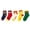 Green, variant on 5 Pairs Kid's Socks Color Blocking Cartoon Sock Toddlers Summer Fall Breathable Soft Sports Stockings for 0Y-13Y Kids Green 6-8 Years