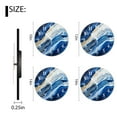 thumbnail image 2 of Wall Clock Silent Non-Ticking Battery Operated Modern Wall Clocks Decorative for Bathroom Kitchen-Gold Blue Marble Vintage Creative(12inch), 2 of 4