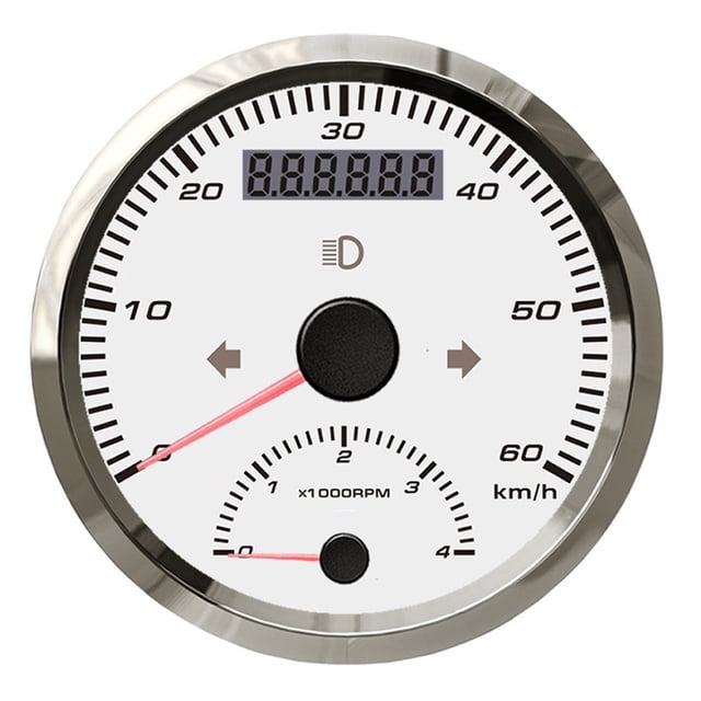 60 Km/h GPS Speedometer Car Truck Boat ATV Digital Gauge With 4000 RPM Tachometer 9-32V ,Universal Compatibility