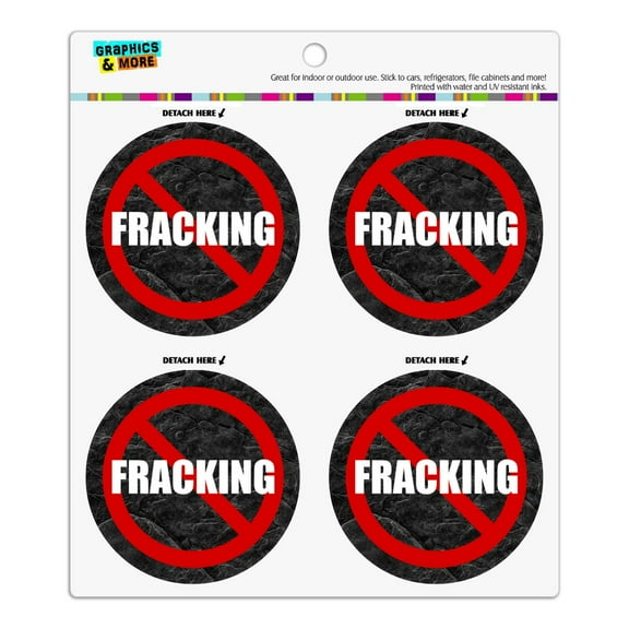 No Fracking Refrigerator Fridge Locker Vinyl Circle Magnet Set