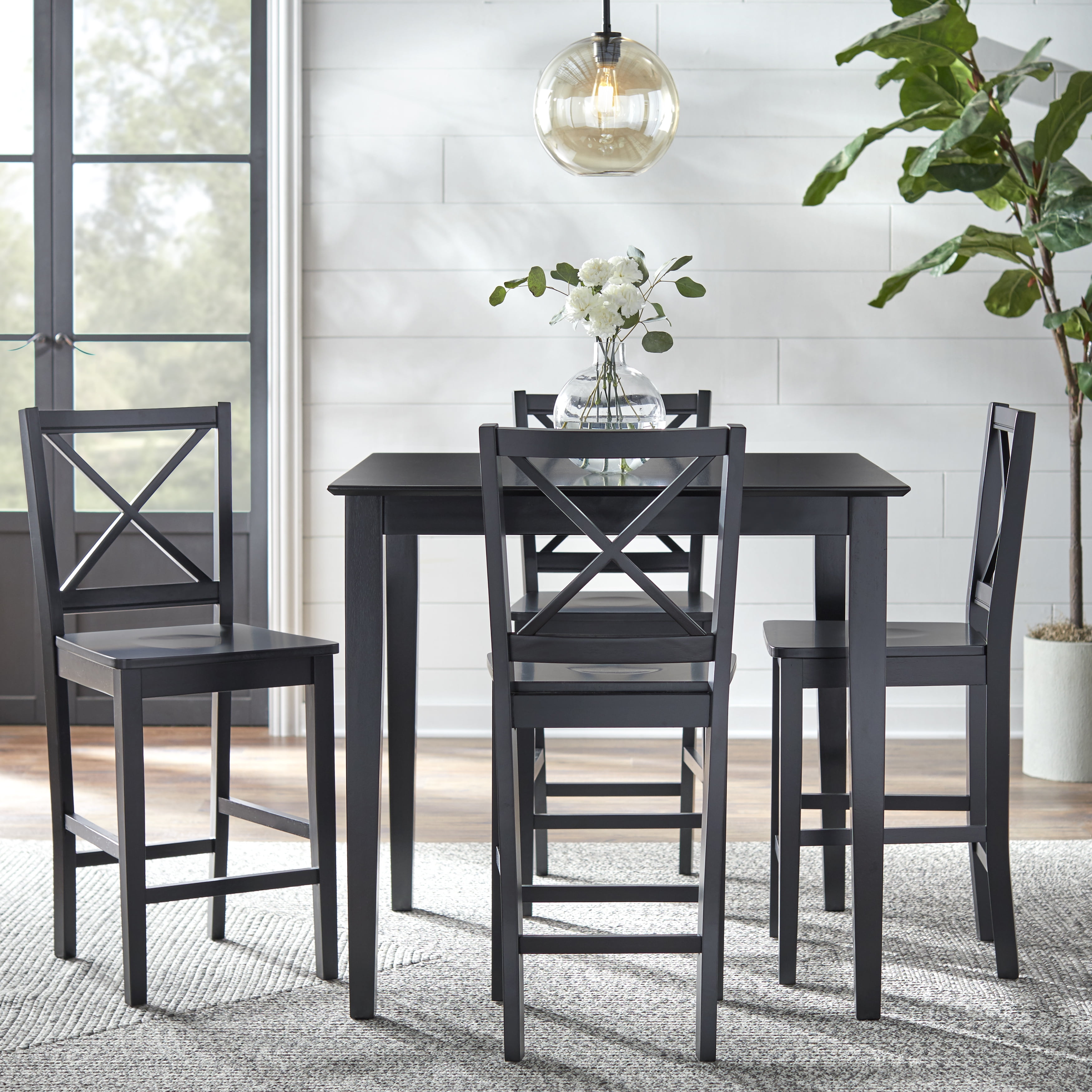 Counter Height Dining Table, Black