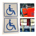 thumbnail image 3 of 2 Packs Disabled Car Window Stickers-Self Adhesive Vinyl-Disability Handicapped Aids, 3 of 5