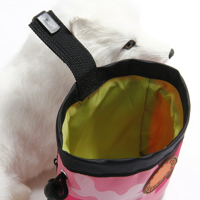 Pet Enjoy Camouflage Dog Treat Training Pouch Storage bag with zipper hanging around waist Portable Easily Carries Pet Toys Kibble Treats Walmart