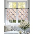 thumbnail image 3 of Summer Sheer Curtains 54 Inch Long 2 Panels, Retro Yellow Blue Ocean Shell Starfish Conch Light Filtering Rod Pocket Curtains, Sheer Voile Drapes for Living Room Bedroom, 52"x54", 3 of 8