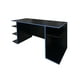 thumbnail image 4 of Escritorio Gamer DECOMOBIL Melamina Mdp 140cm X 75cm X 60cm Negro Mate/Azul, 4 of 5