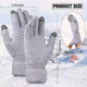 thumbnail image 2 of 4 Guantes De Invierno De Lana Tejido Touch Tablet Celular, 2 of 8