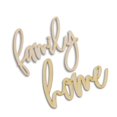 thumbnail image 4 of 12pc Unfinished Wooden "Family" and "Home" Word Cutout Set - for DIY - Factory Direct Craft, 4 of 6