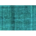 thumbnail image 1 of Ahgly Company Machine Washable Indoor Rectangle Persian Turquoise Blue Bohemian Area Rugs, 2' x 4', 1 of 4