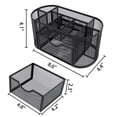 thumbnail image 3 of GARITIN Desk Organizer, Pen Holder with Drawers Pencil Holder for Desk Mesh Office Supply Organizer and Storage, Black, 3 of 7