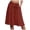 Red, variant on Women's A Line Pockets Skirt High Waist Flared Midi Skirts