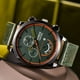 thumbnail image 3 of Reloj de cuarzo para hombre, reloj clásico vintage para hombre, con fecha, correa de cuero, reloj deportivo de cuarzo., 3 of 5