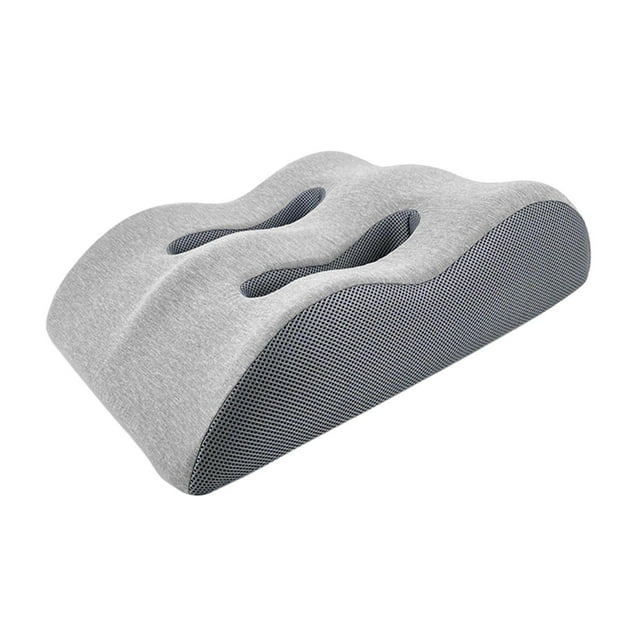 Almohada ergonómica para la elevación de piernas y soporte para la cadera para dormir Gris claro