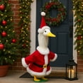 thumbnail image 6 of Cheapark 23 Inch Porch Goose Christmas Outfit - Hat & Clothes for Goose Statues, Patio & Garden Home Holiday Decor, 6 of 7