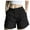 Black, variant on UAMVSH Cargo Shorts for Women Casual Baggy Summer Shorts with Pockets Soft Elastic Waist Wide Leg Outdoor Hiking Shorts