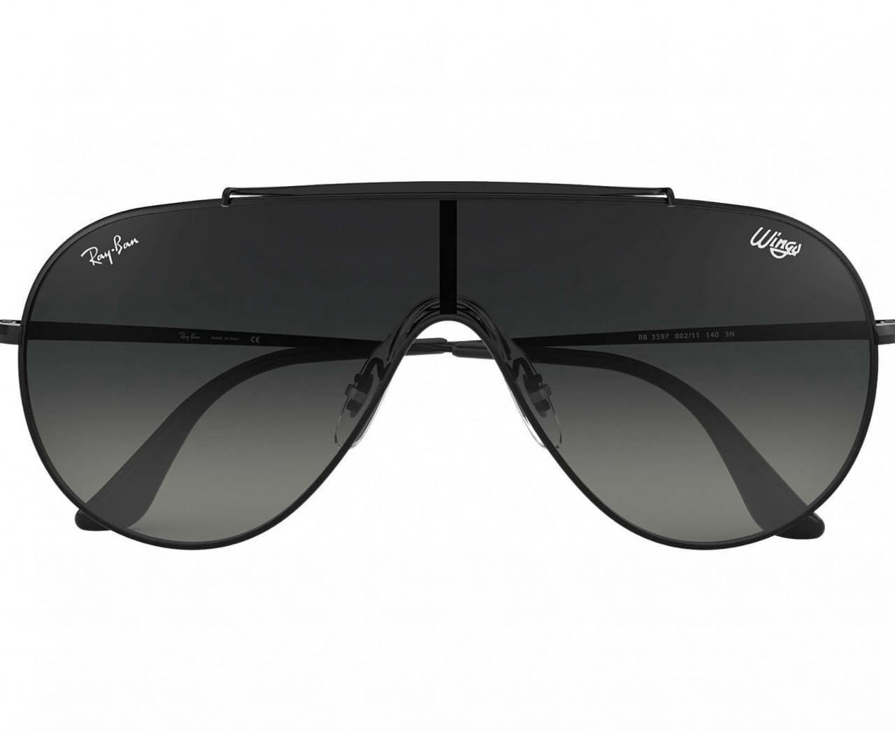 Ray-Ban RB3597-905071 Wings Gold Aviator Green Classic Single Lens