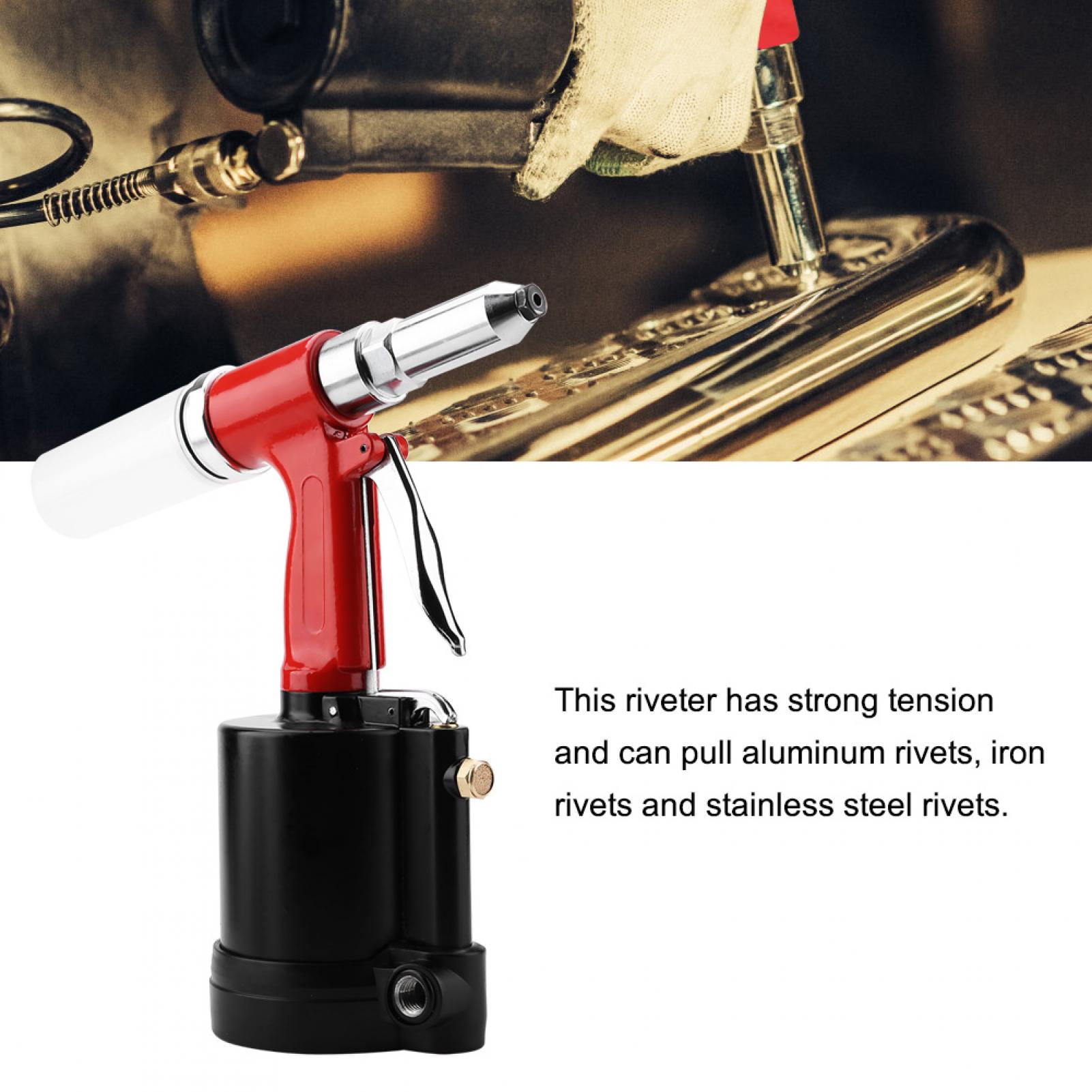 1/4" Pneumatic Air Hydraulic Rivet Gun Riveter Riveting Gun Garage Tool 1/4" Pneumatic Air Hydraulic Rivet Gun Riveter Riveting Gun Garage Tool