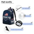 thumbnail image 4 of Lsque Happy Veterans Day Pattern Canvas Daypack, Durable Backpack, High-quality Versatile Backpack,Vintage Compact Backpack-Medium, 4 of 6