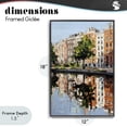 thumbnail image 4 of Stupell Industries Modern Waterside Apartments on Canal Black Framed Giclee Art, 12 x 18, by Petals Prints Design, 4 of 8
