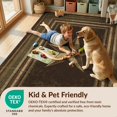 thumbnail image 4 of Design&I 6'x9' Washable Area Rug Banded Border Distressed Lone Southwestern Repeat Farmhouse Vintage Flowing for Dining Room, Under Table, Office, Snag-Free, 4 of 7