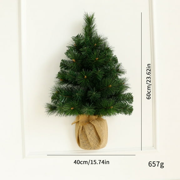 HaCpiu 3Ft Norfolk Pine Christmas Tree, Green Artificial Christmas Tree, Prelit Pine Cones Christmas Trees, Awesome for Christmas Home Decor