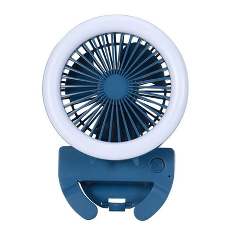 

Mobile Phone Light Clip Fan Portable Mini Fan with Night Light D