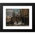 thumbnail image 2 of Adriaan de Lelie 24x19 Black Modern Framed Museum Art Print Titled - General Daendels Taking Leave of Lieutenant-Colonel Krayenhoff (1795), 2 of 5