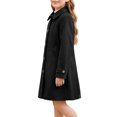 thumbnail image 3 of INSPIRE CHIC Girls' Halloween Winter Pea Coat Classic Lapel Single-Breasted Warm Outerwear Jacket with Deep Pockets for School & Casual Wear 5-6 Years Black, 3 of 5