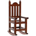 thumbnail image 1 of CHUANK Wooden Chair Model Decor Doll House Chair Model Mini Rocking Chair Decoration, 1 of 8