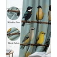 thumbnail image 3 of Colorful Birds Blackout Curtains for Bedroom Living Room Darkening Curtains 54 Inch Long Spring Animal Modernism Painting Art Short Curtain for Small Window Treatment Grommet Drapes 42"x54"x2, 3 of 9