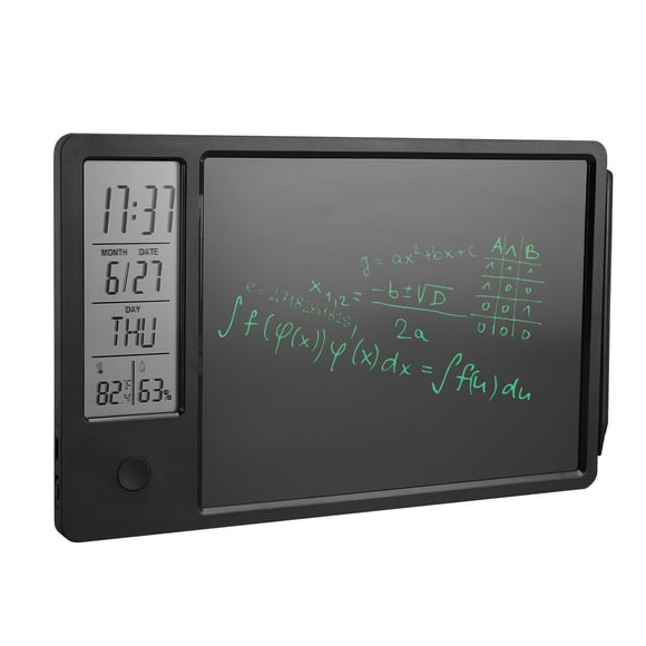 LCD Writing Tablet, 10 Inch Rechargeable Electronic Doodle Board, Digital Clock Calendar, Office Business Home With Foldable Stand, Alarm Clock Reminder, For All Ages