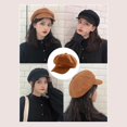 thumbnail image 4 of Sombrero de mujer Mujeres cálidas s sólidas sombrero de vendedor de periódicos sombrero de gorra de con Magideal Sombrero de mujer, 4 of 7