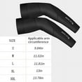 thumbnail image 2 of Anuirheih Arm Sleeves for Men Women, 1 Pair UV Sun Protection Long Sleeves Cover Sleeves to Cover Arm Sleeves Cooling(Black,XXL), 2 of 6