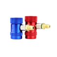 thumbnail image 3 of Adaptador de aire acondicionado R1234YF shaofei acoplador manual rápido con grifo Adaptadores de tanque y kit de extracción de núcleo de válvula Rojo Azul amarillo, 3 of 5
