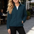 thumbnail image 2 of yillto Fleece Jacket Women Zip up Lightweight Soft Warm Winter Jackets for Women with Pockets Hiking Coat, 2 of 6