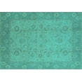 thumbnail image 1 of Ahgly Company Indoor Rectangle Oriental Turquoise Blue Industrial Area Rugs, 2' x 3', 1 of 4