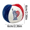thumbnail image 3 of erdimoy 4th of July Patriotic Plush Balls, 2.36" Soft Red White Blue Embroidered Toys (4 Styles), 3 of 6