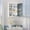 Gray + Steel, variant on Space Saving Tilt Out Laundry Hamper, 31 Tall Free Standing Bathroom Storage Cabinet for Small Spaces, White Engineered Wood