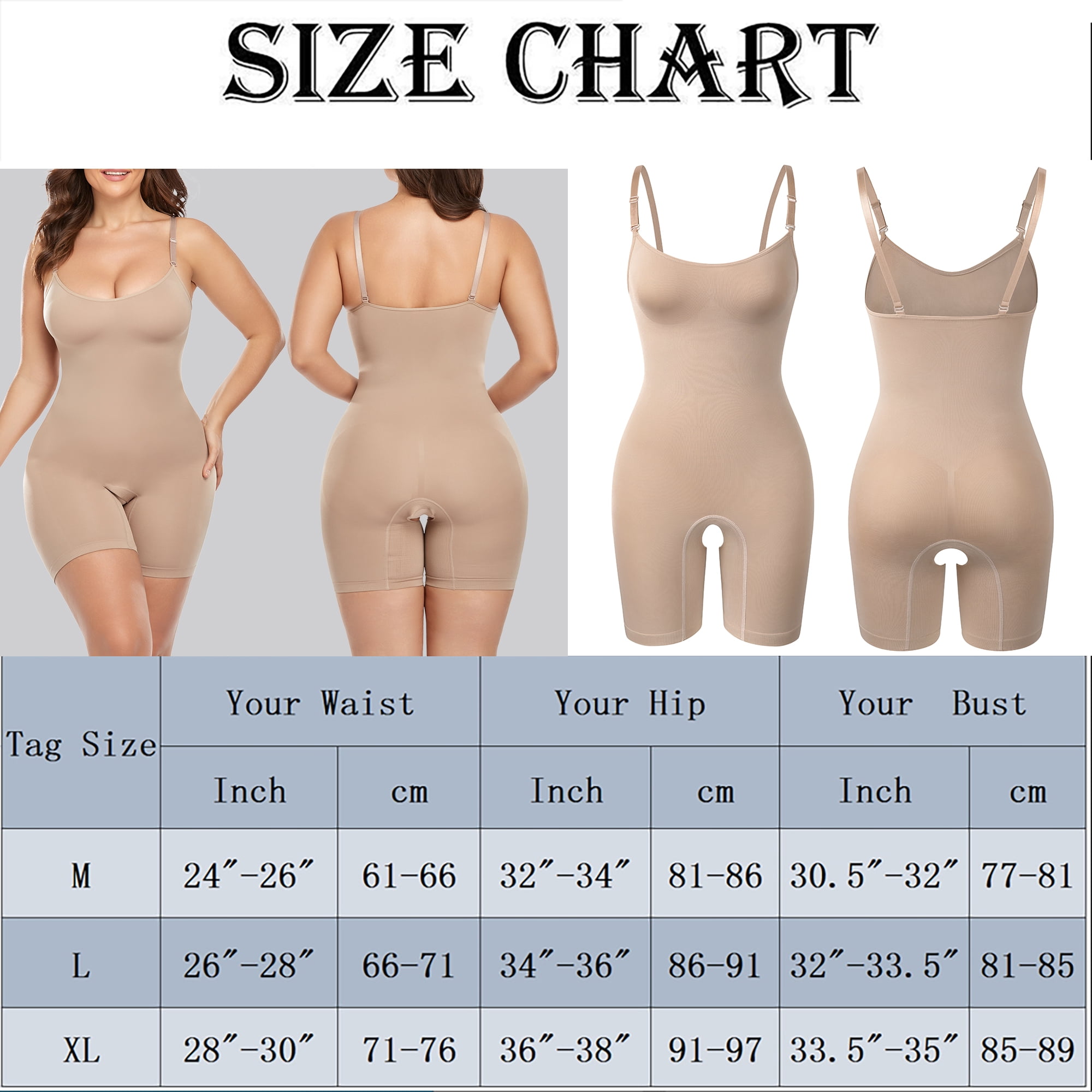 CGBF - Figure-shaping body shaper for women, open bust shapewear,  breathable mesh slimming underwear, abdominal control full body shaper,  flesh, 3XL : : Fashion